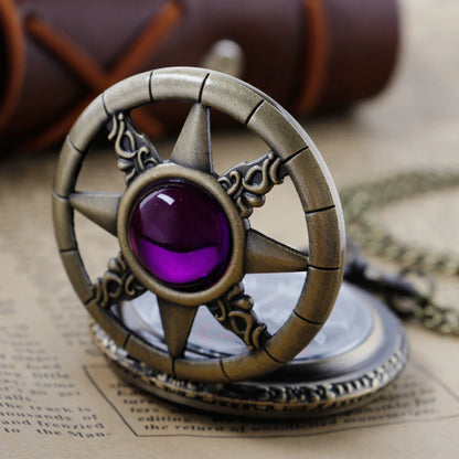 Women's Jewelry Design Exquisite Quartz Pocket Watch Necklace Elegant Retro Pendant Gift With FOB Chain Watches