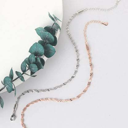 Women's jewelry Twist Bracelet For Women Friends Gifts Rose Gold Color Simple Bangle Hand Chains Kpop jewellery Wholesale KBH064